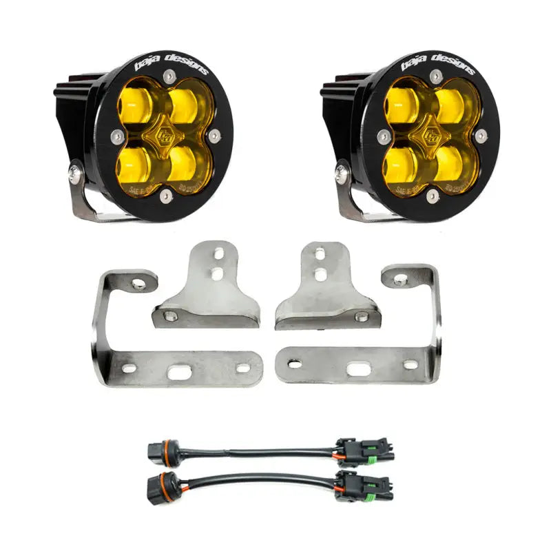Baja Designs 447722 Baja Designs 2018+ Wrangler JL Rubicon Sport Fog Light Pocket Kit - Amber
