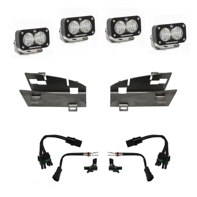 Baja Designs 448024 Baja Designs 2019+ Dodge Ram Rebel 1500 S2 Dual Fog Pocket Kit