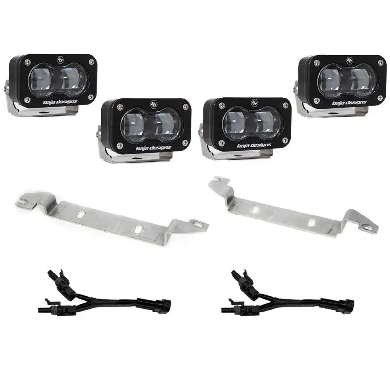 Baja Designs 2022 + Toyota Tundra S2 SAE OEM Fog Light Replacement Kit - Clear - Truck & Automotive