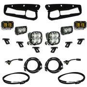Baja Designs 21-22 Ford Bronco w/Steel Bumper S2 SAE Pro Fog Pocket Light Kit w/Upfitter - Amber - Truck & Automotive