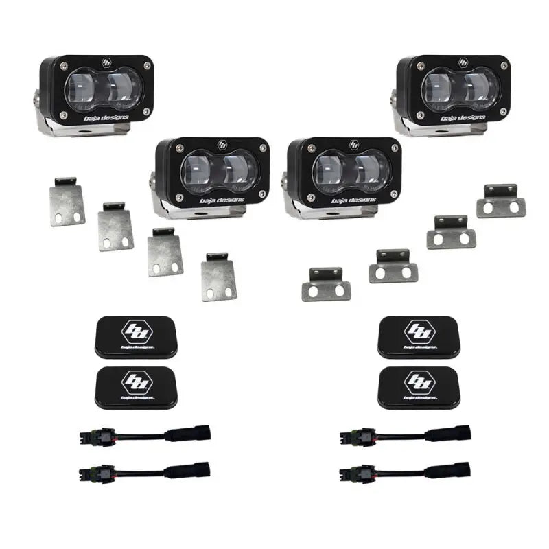 Baja Designs 448166 Baja Designs 21-22 Ford F-150 Raptor S2 SAE Dual Fog Pocket Light Kit - Clear