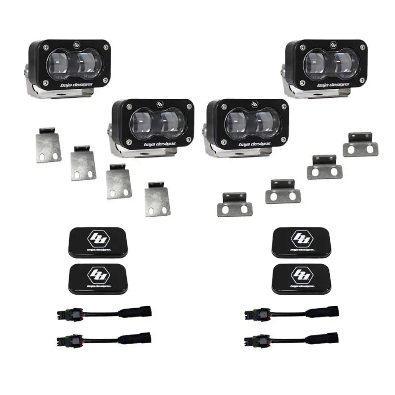 Baja Designs 21-22 Ford F-150 Raptor S2 SAE Dual Fog Pocket Light Kit - Clear - Truck & Automotive
