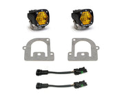Baja Designs 21 + Ford Bronco Sport S1 WC LED Fog Pocket Light Kit - Amber - Truck & Automotive