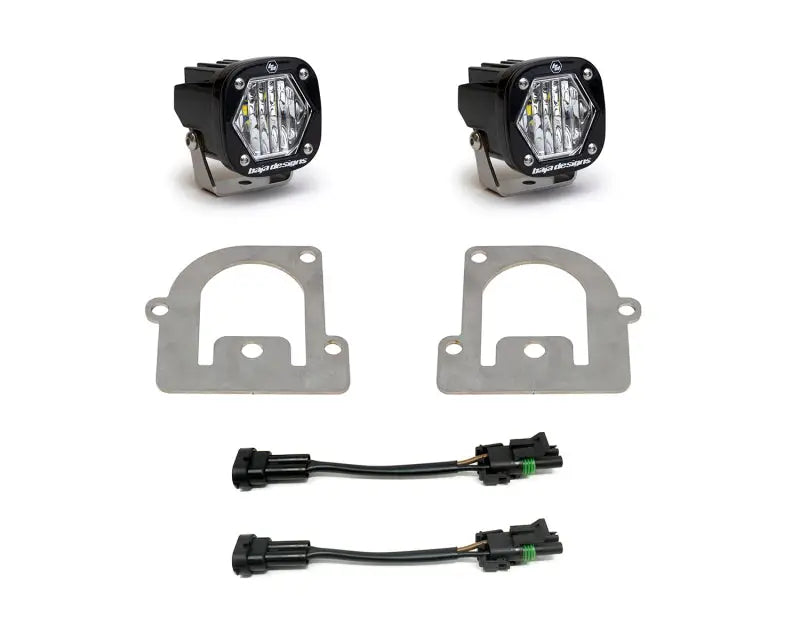 Baja Designs 21 + Ford Bronco Sport S1 WC LED Fog Pocket Light Kit - Clear - Truck & Automotive