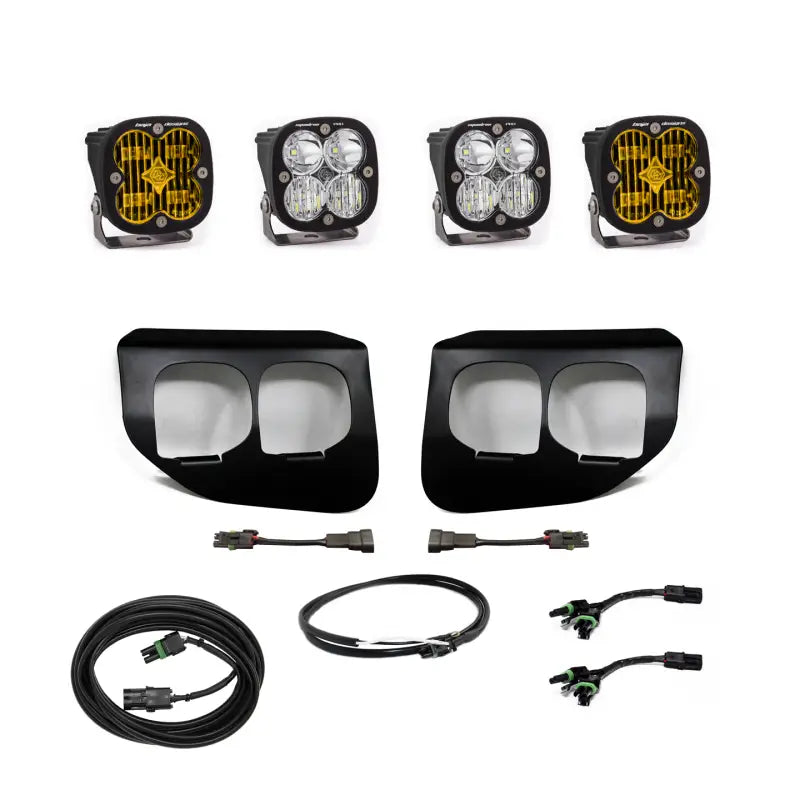 Baja Designs Ford Super Duty (20-On) Fog Lights FPK Amber SAE/Sport DC w/Upfitter - Truck & Automotive