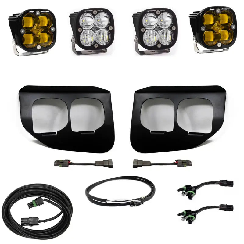 Baja Designs Ford Super Duty (20-On) Fog Lights FPK Amber SAE/Sport DC w/Upfitter - Truck & Automotive