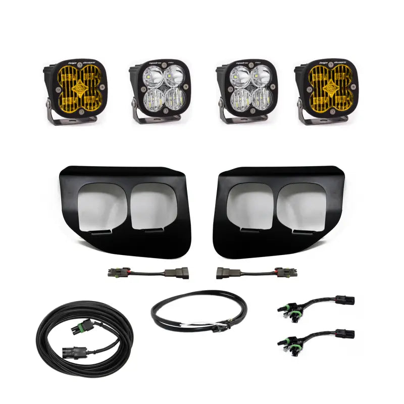 Baja Designs 447739UP Baja Designs Ford Super Duty (20-On) Fog Lights FPK Amber SAE/Sport DC Baja Designs w/Upfitter