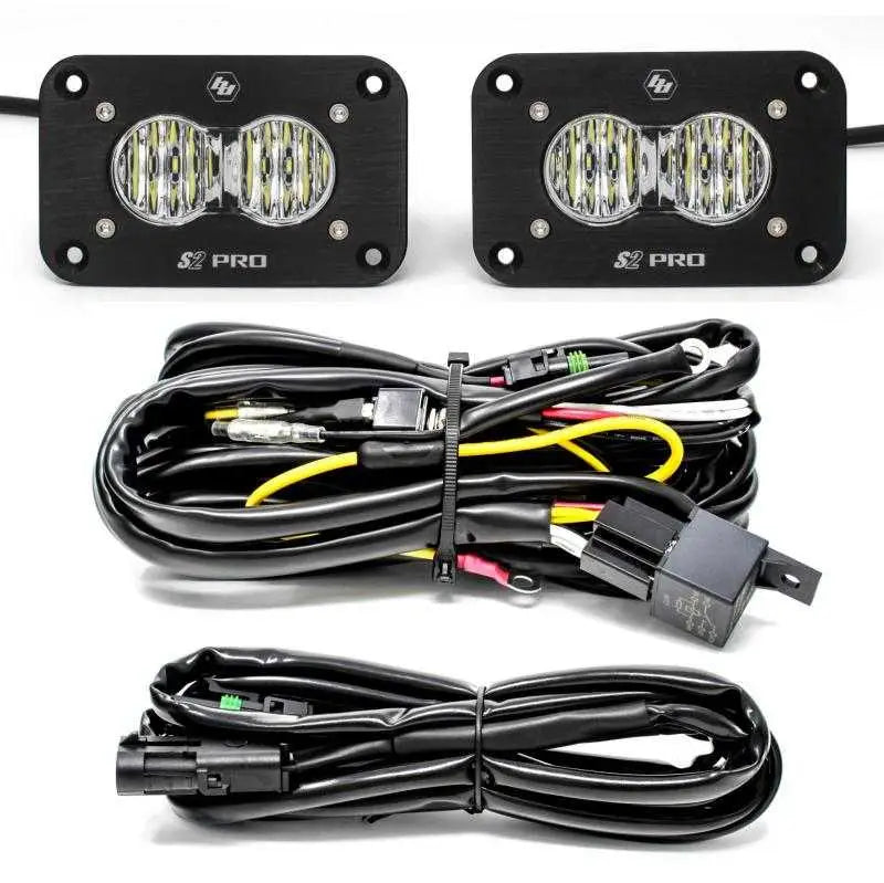 Baja Designs Baja Designs S2 Pro Wide Cornering Pair Flush Mount LED Light Pod Kit