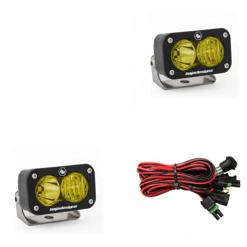 Baja Designs Baja Designs S2 Sport Driving Combo Pattern Pair LED Work Light - Amber
