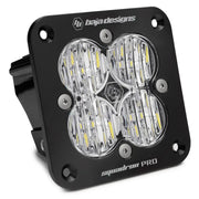 Baja Designs Squadron Pro Black Wide Cornering Pattern Flush Mount LED Light Pod - Truck & Automotive
