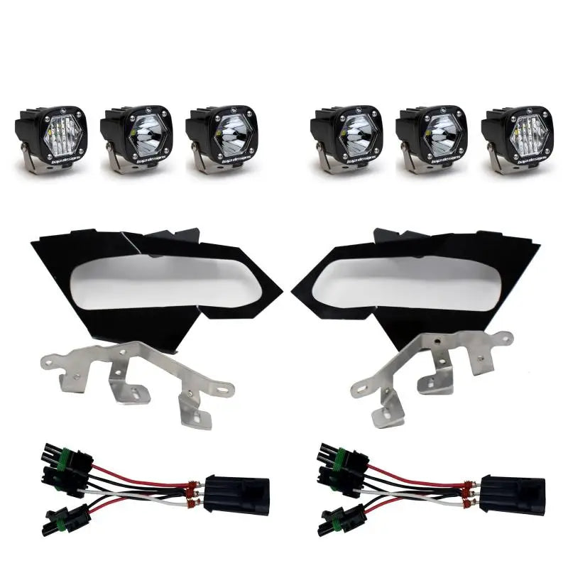 Baja Designs 447074 Baja Designs Can-Am X3 Headlight Kit S1 Spot W/C Headlight Kit