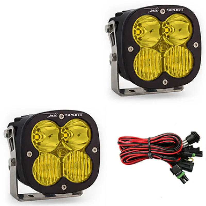 Baja Designs 567813 Baja Designs XL Sport Series Driving Combo Pattern Pair LED Light Pods - Amber