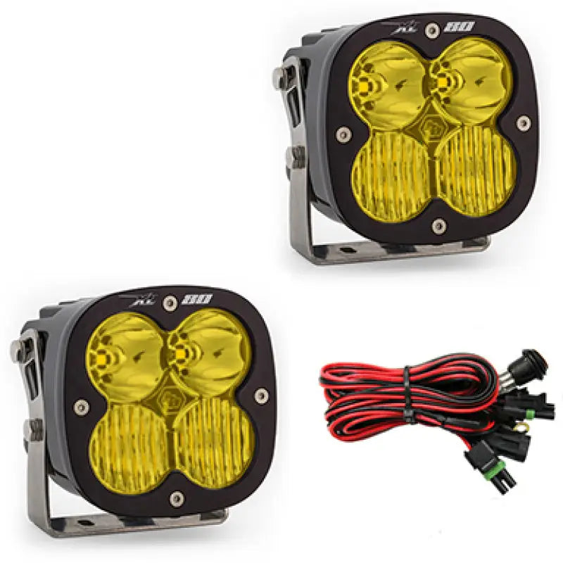 Baja Designs 677813 Baja Designs XL80 Series Driving Combo Pattern Pair LED Light Pods - Amber