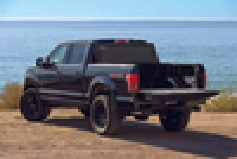 2021+ Ford F-150 showcasing BAKFlip MX4 truck bed cover in matte finish, combining sleek low-profile design with heavy-duty aluminum panels.