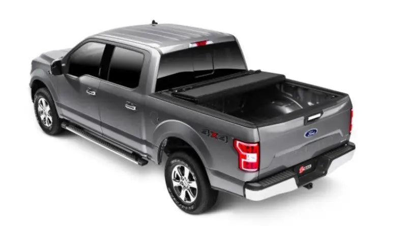 2022 Ford Maverick with BAKFlip MX4 Hard Folding Truck Bed Cover in matte finish, featuring heavy-duty aluminum panels and premium density foam core.