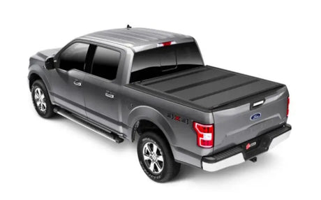2022 Ford Maverick with BAKFlip MX4 hard folding truck bed cover featuring a sleek, low-profile matte finish and heavy-duty aluminum panels
