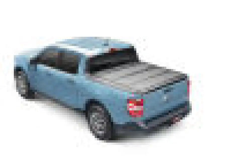 2022 Ford Maverick with BAKFlip MX4 truck bed cover, aluminum matte finish, sleek low-profile design.