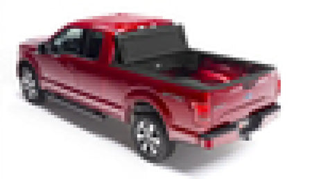 Red pickup truck with bed cover on a Ford Super Duty for BAK BOX 2 fitment