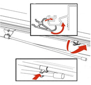 PARTS-351B0024 Tonneau Cover Lift Support Clip