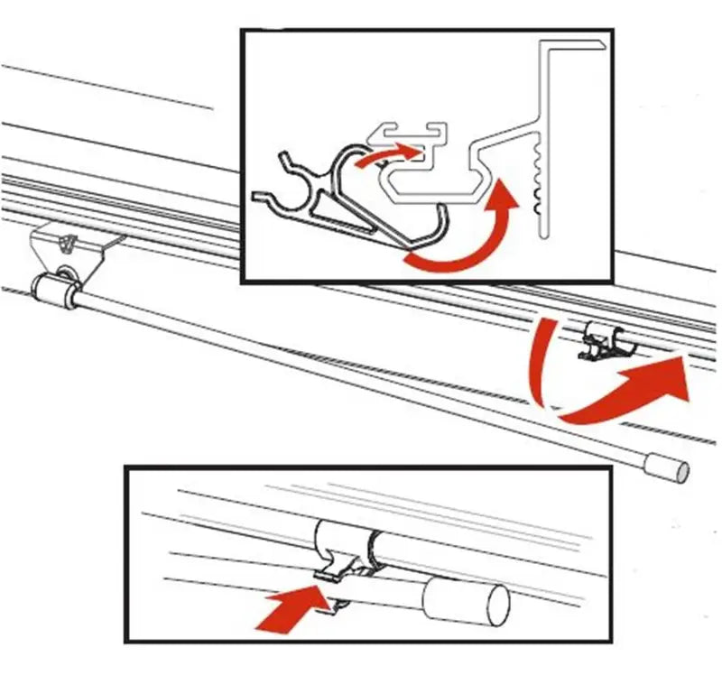 PARTS-351B0024 Tonneau Cover Lift Support Clip