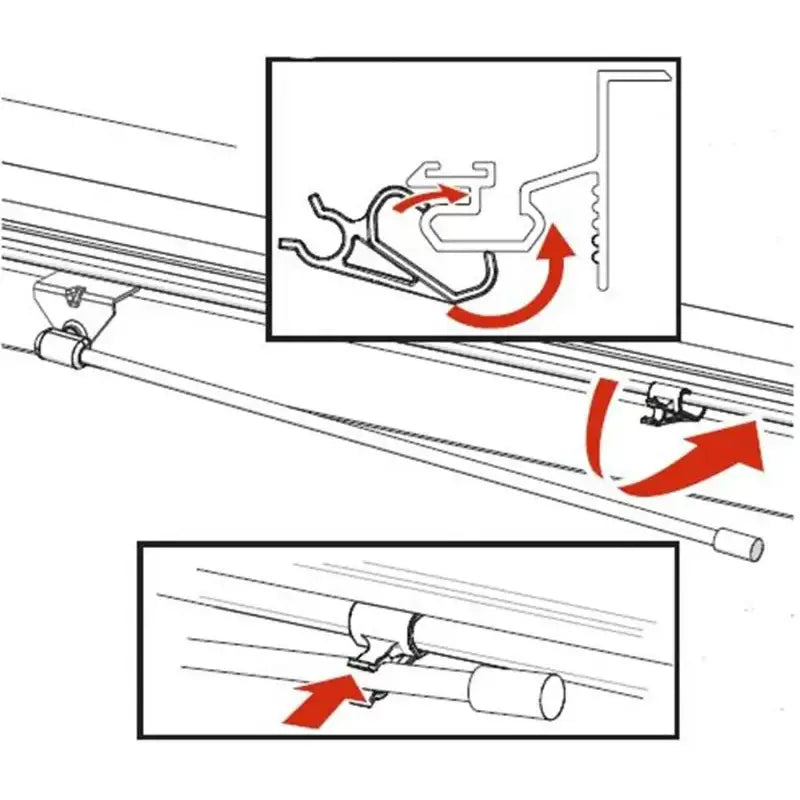 PARTS-351B0024 Tonneau Cover Lift Support Clip