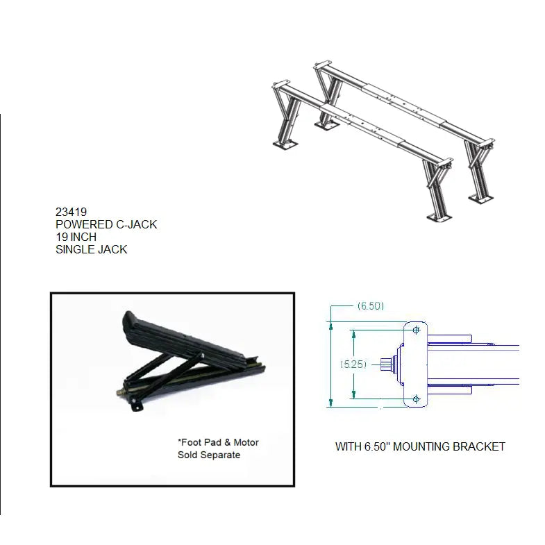 BAL Norco Quick And Easy Operation Trailer Stabilizer Jack Stand 23419 - Leg