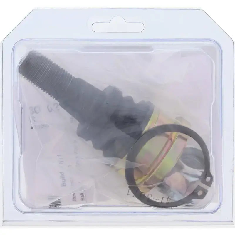 Automotive ball joint in packaging.