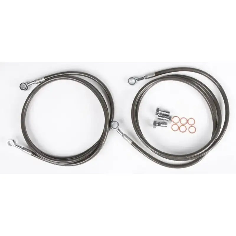 BAN-2F-2SMOKE Brakeline Frt 2 Line Yam Smk + 2 - Front Brake Kit