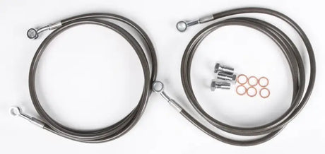 BAN-2F-2SMOKE Brakeline Frt 2 Line Yam Smk + 2 - Front Brake Kit