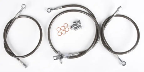BAN-F-2SMOKE Brakeline Frt 3 Line Yam Smk + 2 - Front Brake Kit