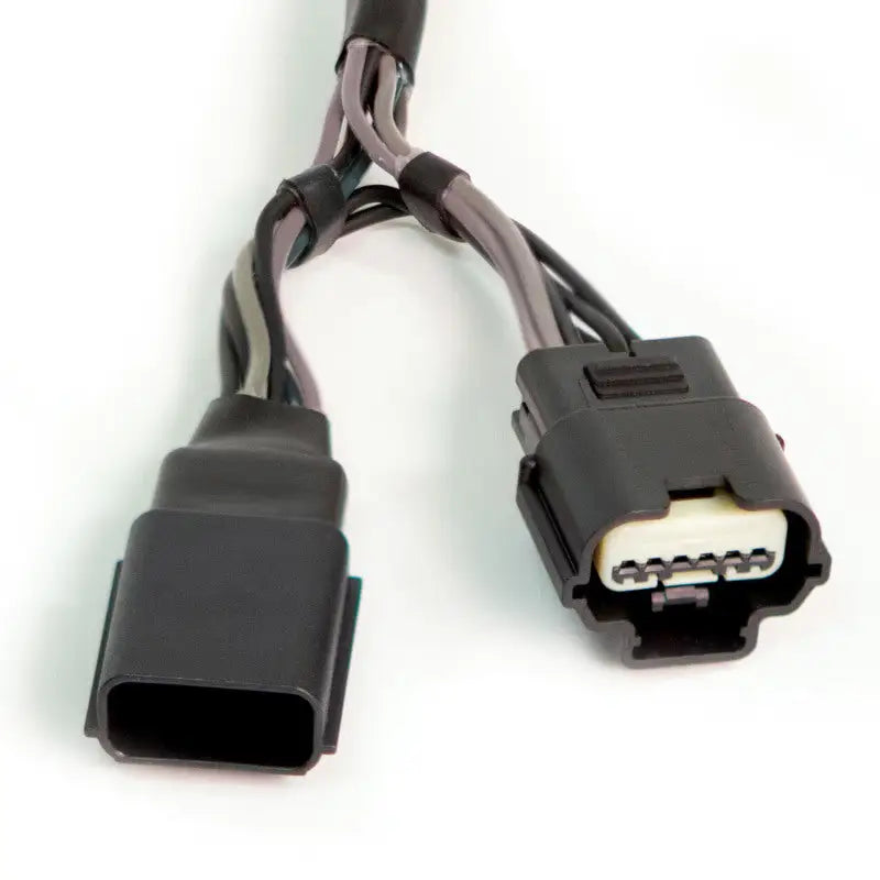 Black electrical wire harness with two connectors for Banks Power Pedal Monster Kit