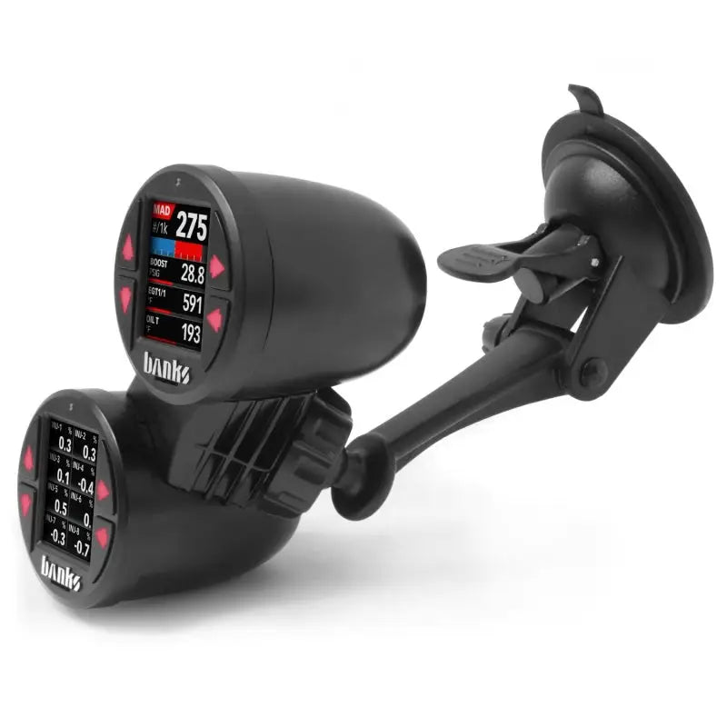 Banks Power 63344 Banks Power Dual Gauge Pod Suction Mount For iDash 1.8 And 52mm Gauges
