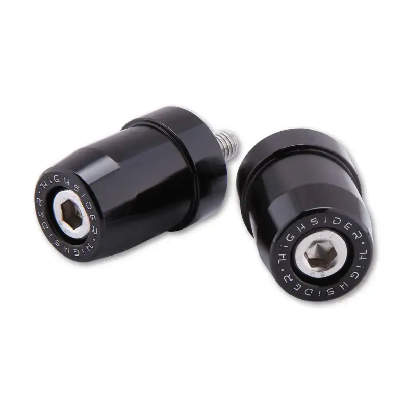 HIGHSIDER Bar Ends M8 Thread Pair Black Kaw for Powersports