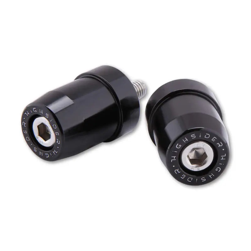 HIGHSIDER Bar Ends M8 Thread Pair Black Kaw for Powersports