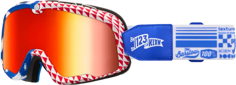 Barstow Goggle Artist Series 123 Klan Mirror Red Lens