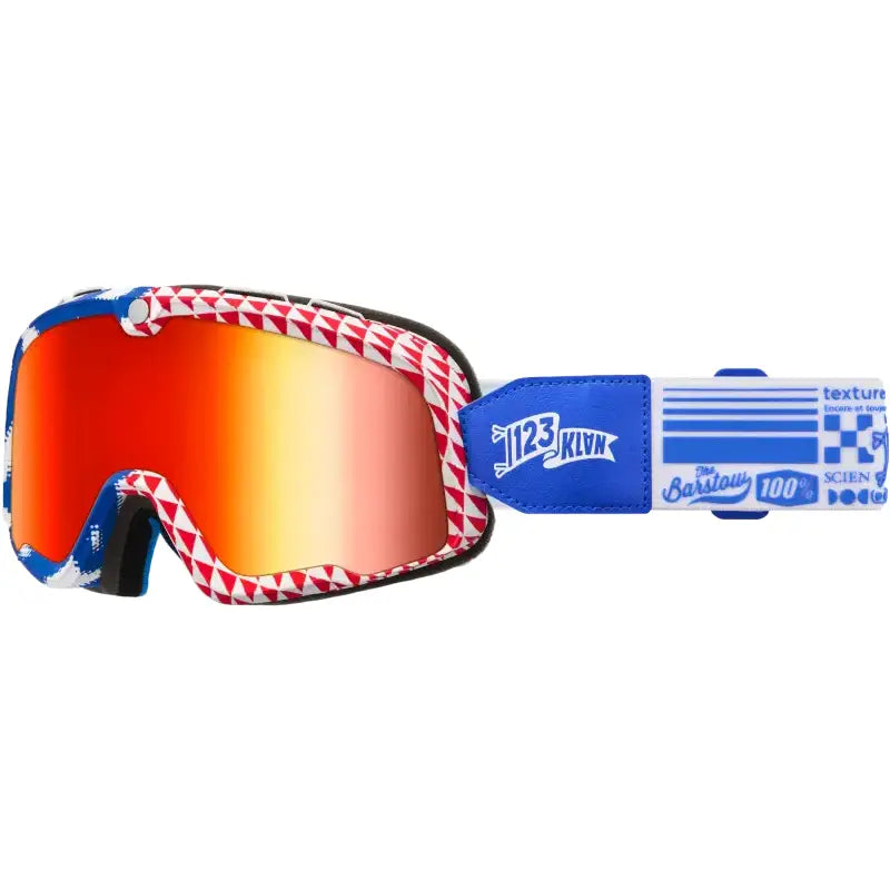 Barstow Goggle Artist Series 123 Klan Mirror Red Lens