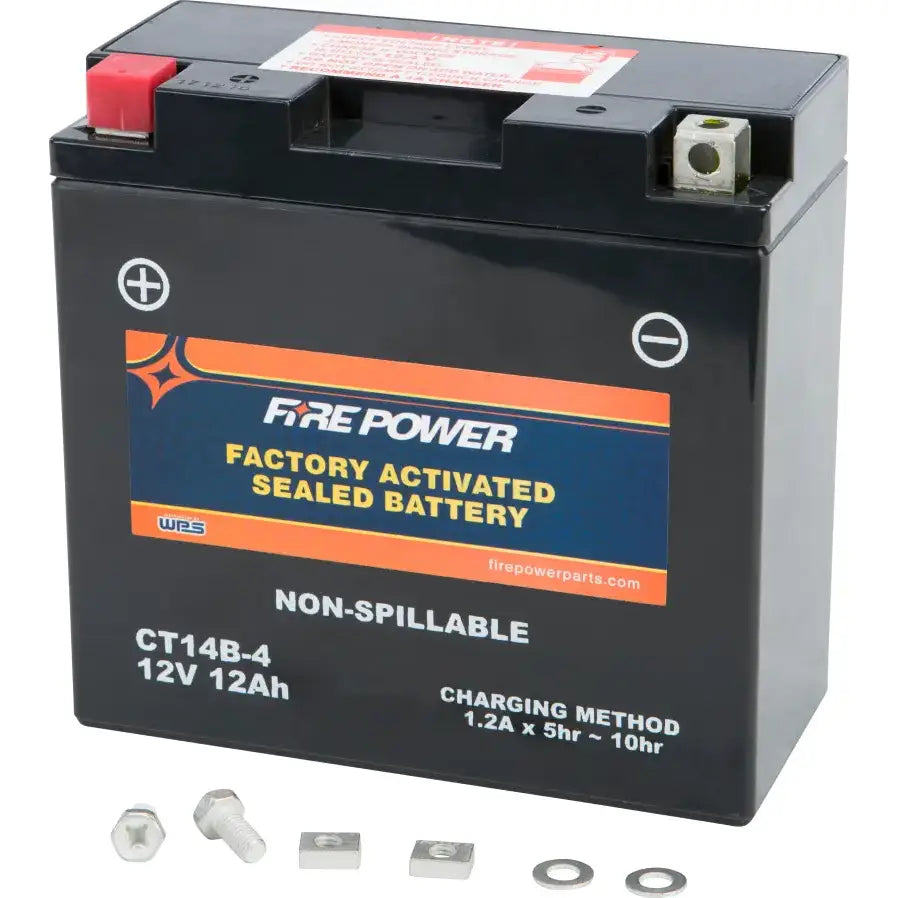 FIRE POWER Battery Ct14b 4 Ct14b Sealed Factory Activated