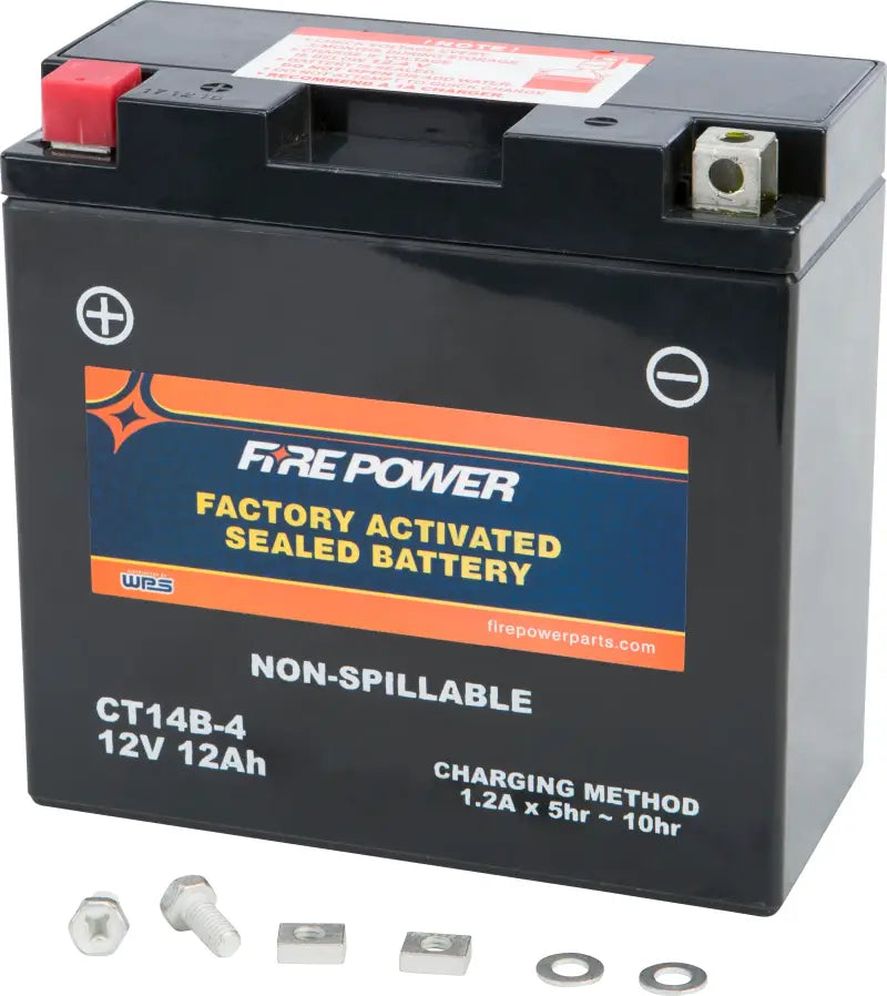 FIRE POWER Battery Ct14b 4 Ct14b Sealed Factory Activated