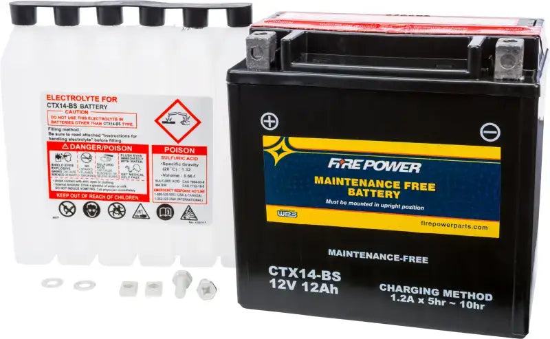 FIRE POWER Battery Ctx14 Bs Maintenance Free