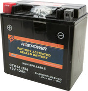 FIRE POWER Battery Ctx14 Sealed Factory Activated