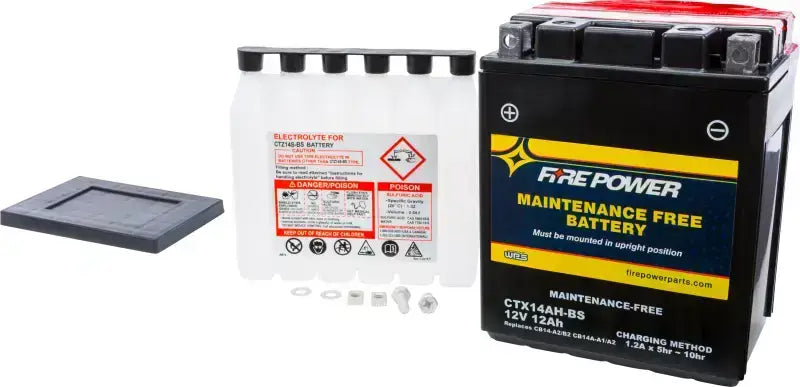 FIRE POWER Battery Ctx14ah Bs Maintenance Free