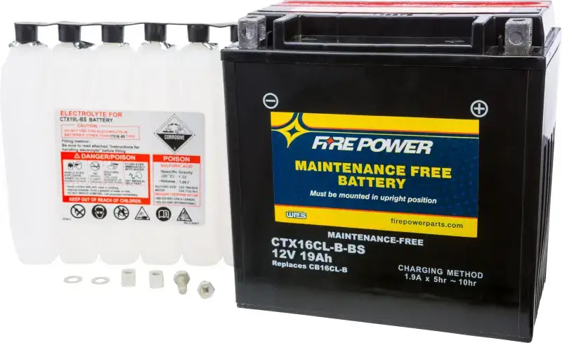 FIRE POWER Battery Ctx16cl B Bs Maintenance Free