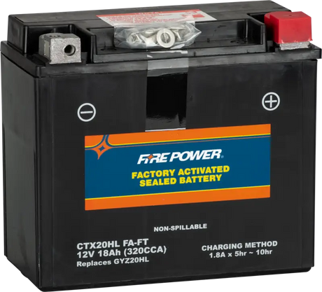 FIRE POWER Battery Ctx20hl (Fa) Ft Sealed Factory Activated