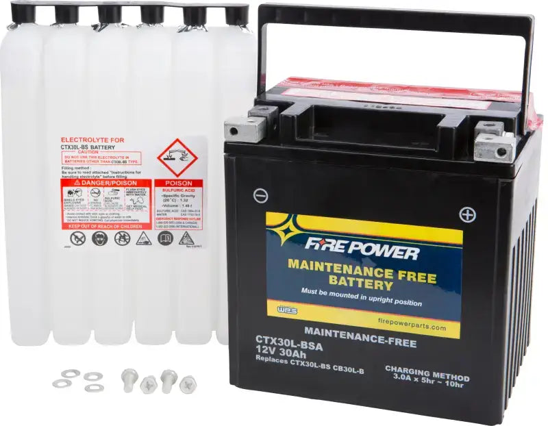 FIRE POWER Battery Ctx30l Bsa/Cix30l Bs Maintenance Free
