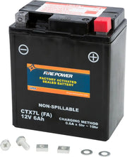FIRE POWER Battery Ctx7l Sealed Factory Activated