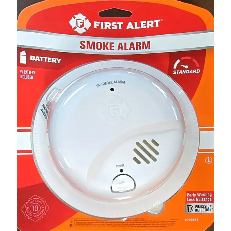 Battery Powered Smoke Alarm with Reliable 9 Volt Backup