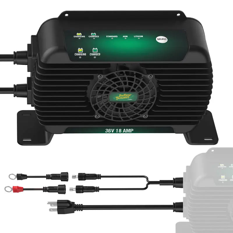 Battery Tend Automatic Multi-Stage Charging Battery Charger 022-2013-DL-WH - 18A 36V ON-Board