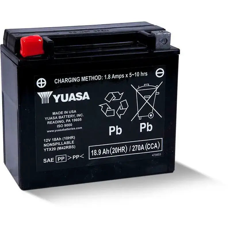 YUASA Battery Ytx20 Sealed Factory Activated for Powersports