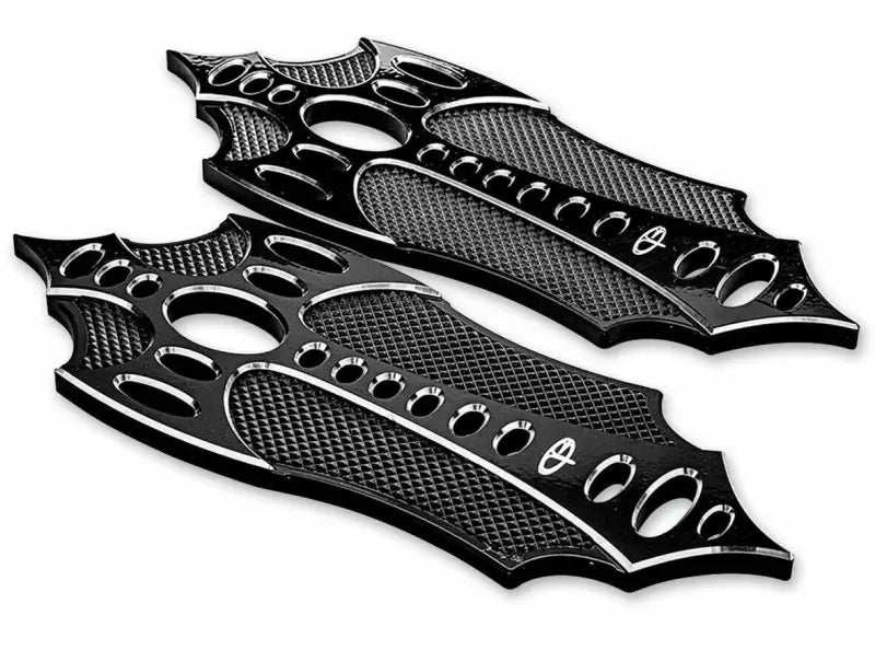 BAX-420-ALL-BLK Prec. Billet Floorboards Passenger Bad Axe Black - RV and Auto Parts