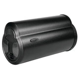 Black cylindrical speaker from Bazooka Bass Tube-8In 100W for powerful sound